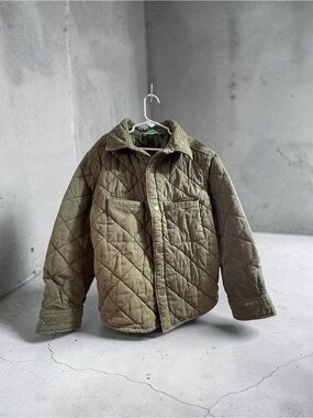 Kids dip Quilted Olive Green Jacket